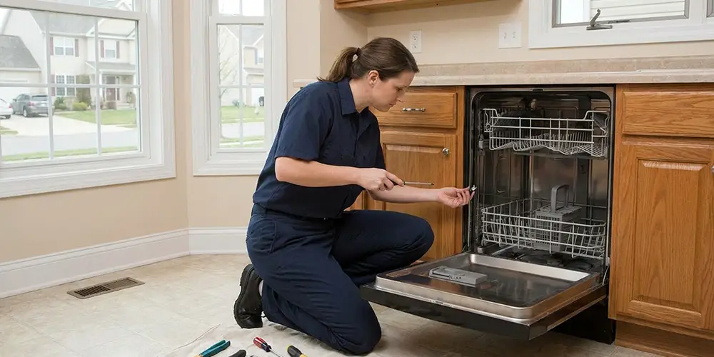 Dishwasher Latch Replacement in Olive Branch, MS