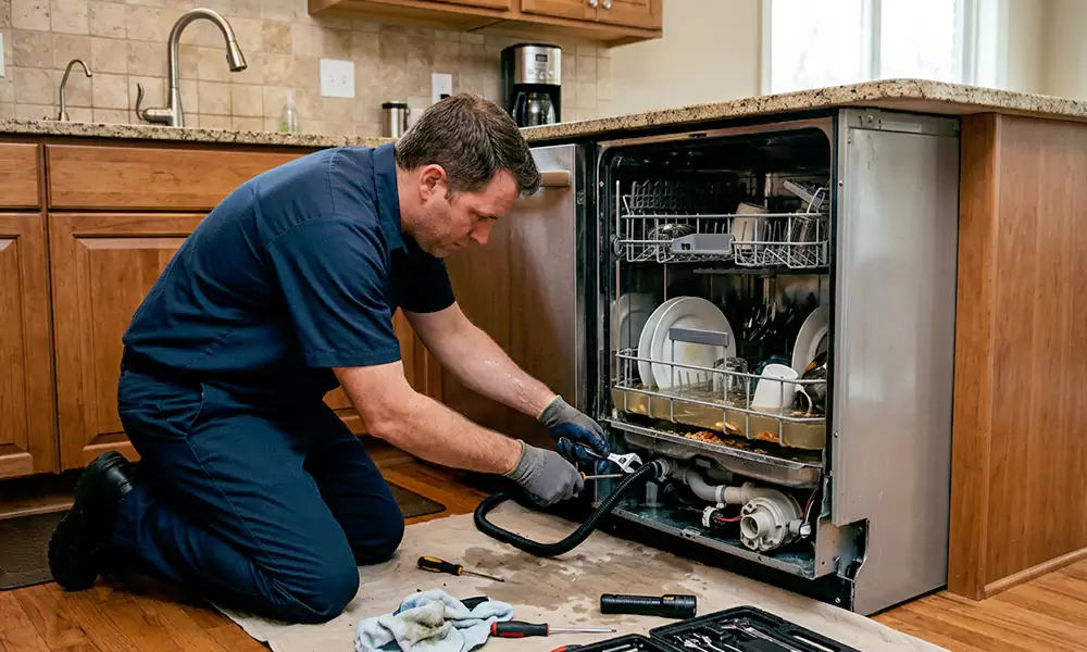 Dishwasher Not Draining Repair in Olive Branch, MS