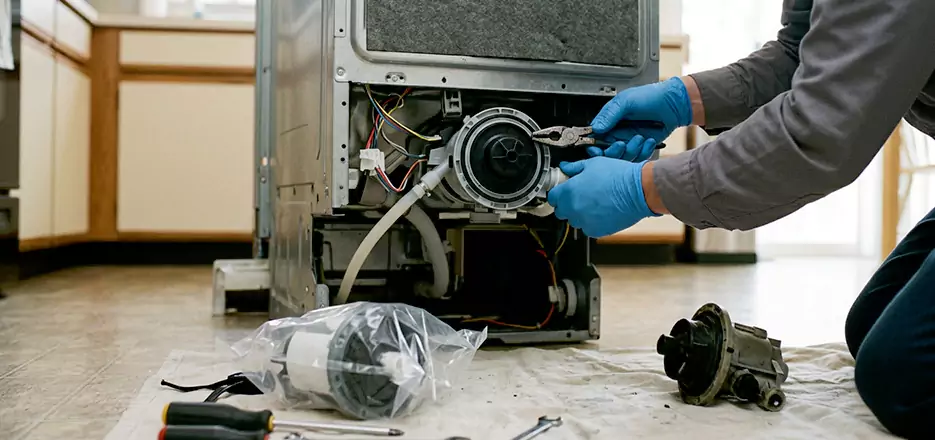 Dishwasher Motor Pump Replacement in Olive Branch